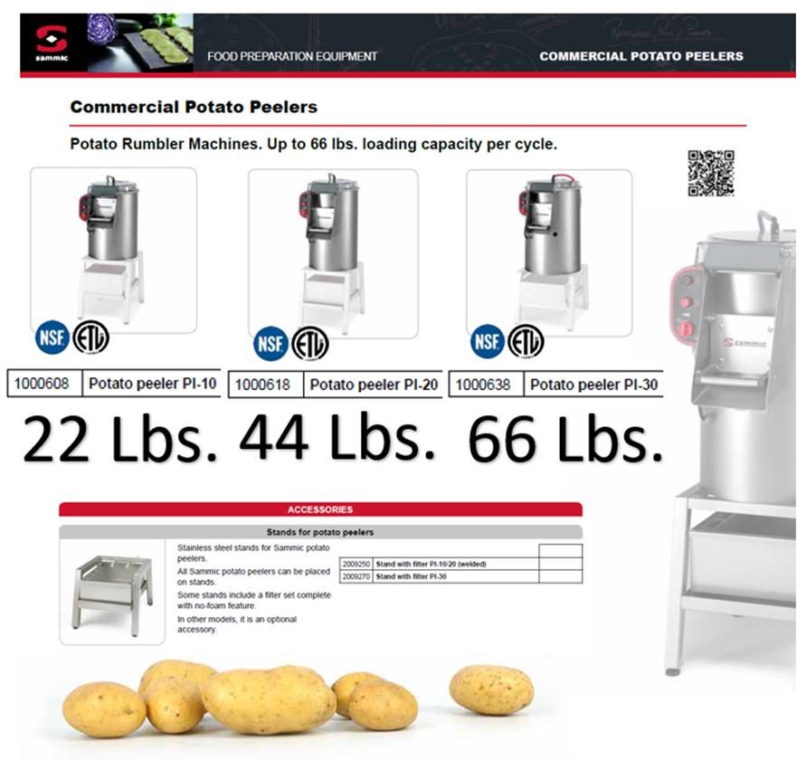 Commercial Potato Peeler - LINKRICH MACHINERY GROUP